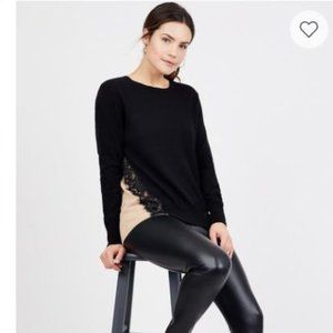 Octavia Lace Colorblock Sweater